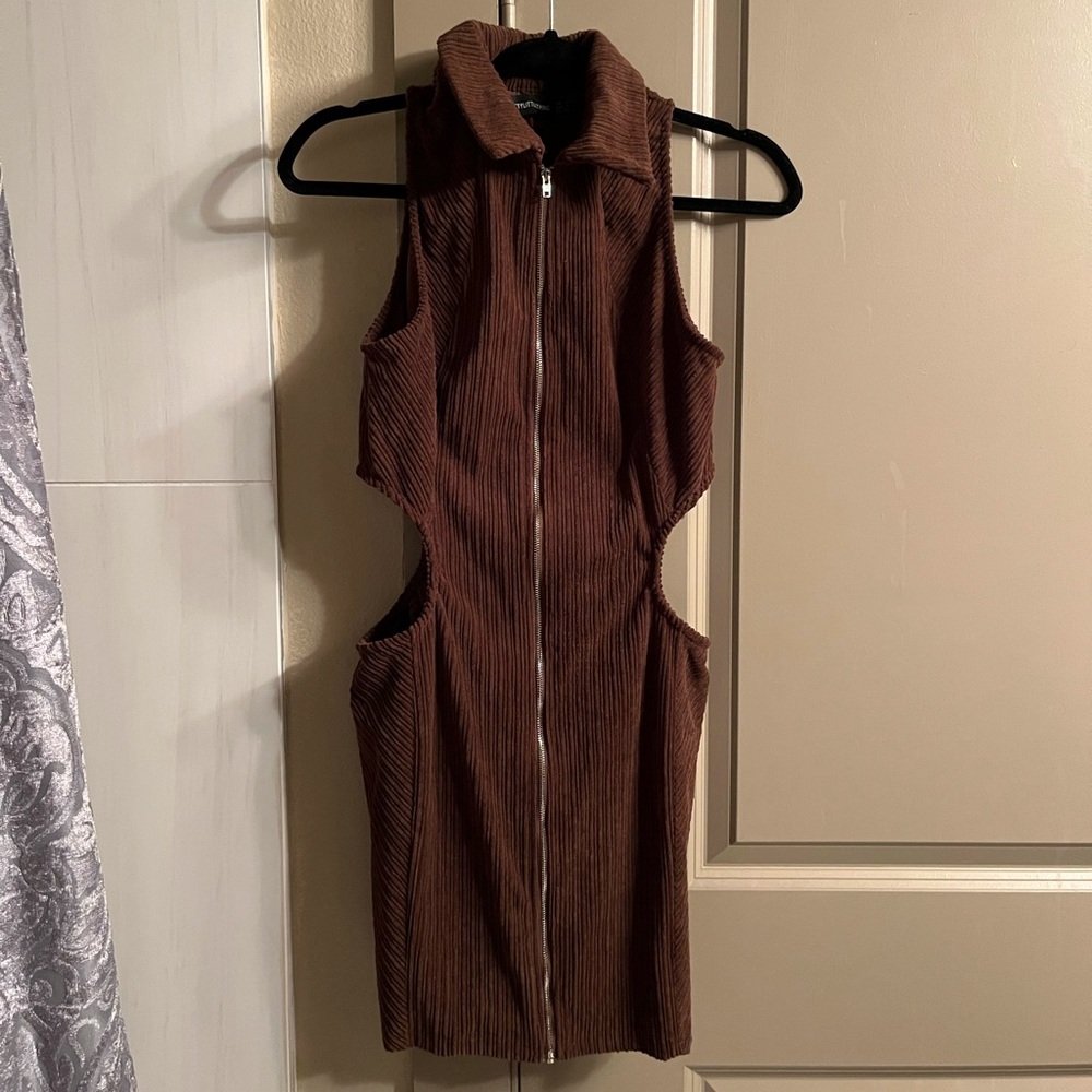Women’s brown dress suede